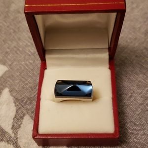 Baccarat Louxor Crystal and Silver Ring